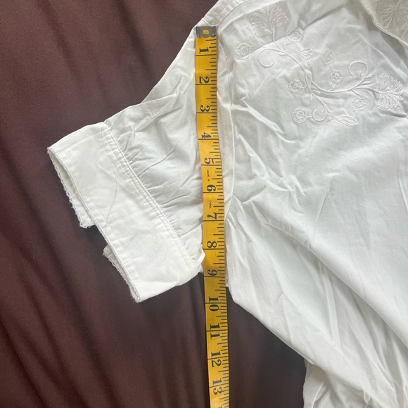 rag & bone White Embroidered Button-Up Romper - Picture 8 of 16